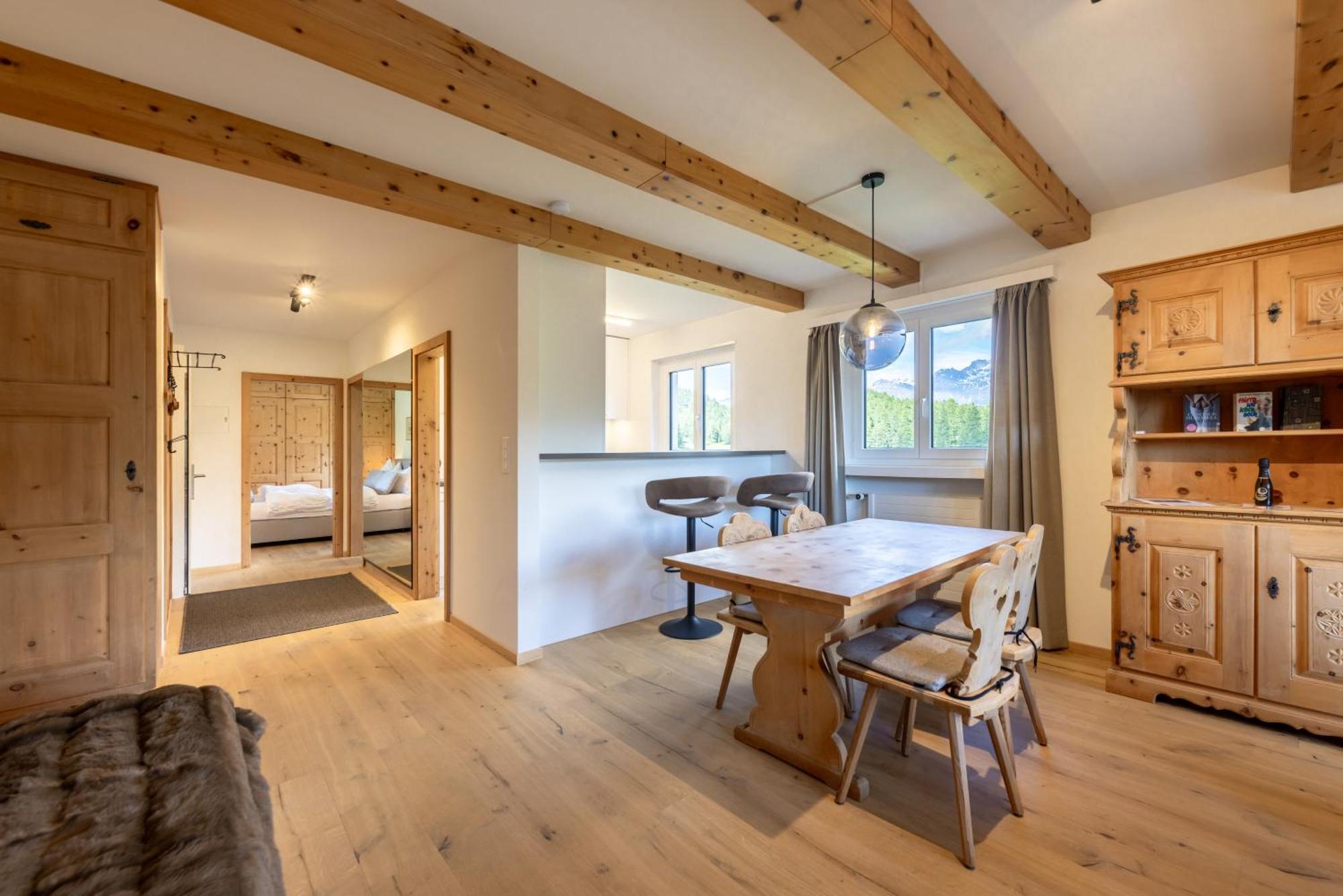 Cosy Apartment Facing Piz Rosatsch Сейнт Мориц Екстериор снимка